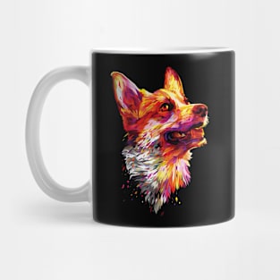 Corgi Dog Abstract Mug
